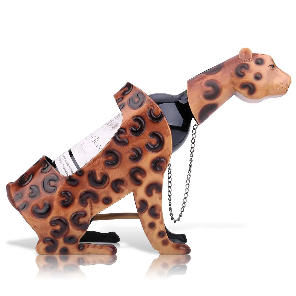 

Leopard Wine Rack Shelf Leopard Wine shelf Metal Sculpture Practical sculpture Home decoration Interior Crafts