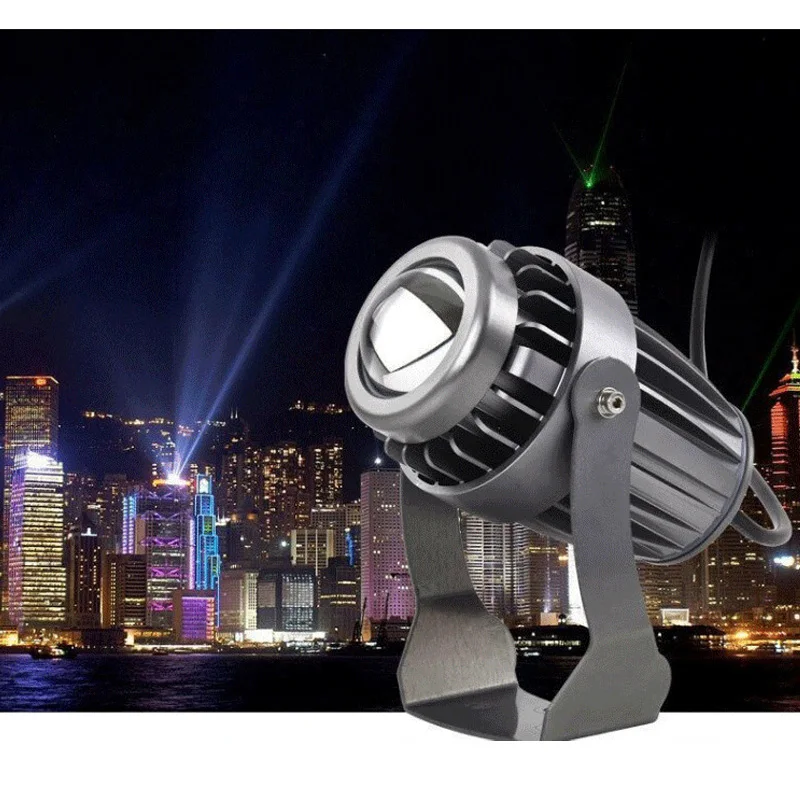 LED Lawn Light 3W/10W Wall Washer Waterproof Floodlights Narrow Beam Spot Lamp Outdoor Landscape Spotlight AC85-265V DC12V 4