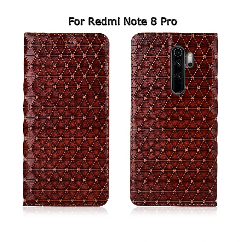 Genuine Cow Leather Card Case For Xiaomi Redmi Note 6 6A 7 7A 8 8A 8T Pro Stand Flip Phone Cover Case For Redmi 6 6A 7 7A 8 Pro