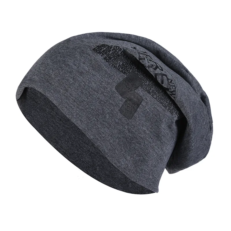 Зимние шапки-бини для женщин, осенние шапки для мужчин, тонкая шапка в стиле хип-хоп, вязаная шапка унисекс, женская и мужская, мягкая черная шапка с принтом