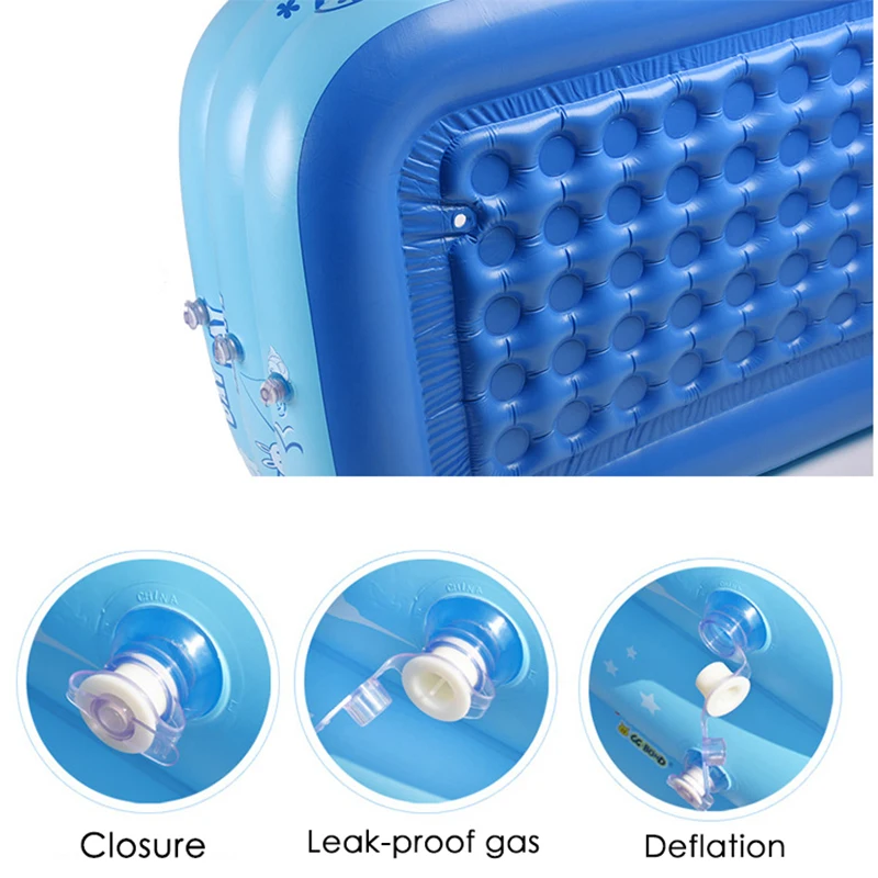 120cm Inflatable Square Swimming Pool Children Bathing Tub Baby Home Use Paddling Pool Kids Inflatable Pool Dropshipping