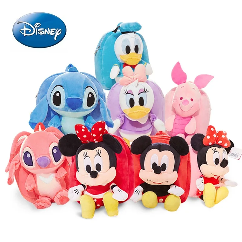 

Disney Backpack Girl Knapsack Plush 3D Cartoon Mickey Donald Kid Unisex Boy School Bag Satchel Student Bookbag Rucksack Bag