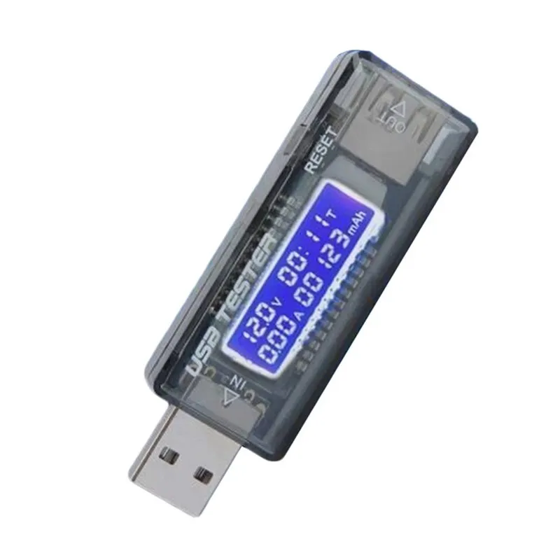 Зарядное устройство USB светодиодный синий амперметр 3-9 В 3 А | Инструменты