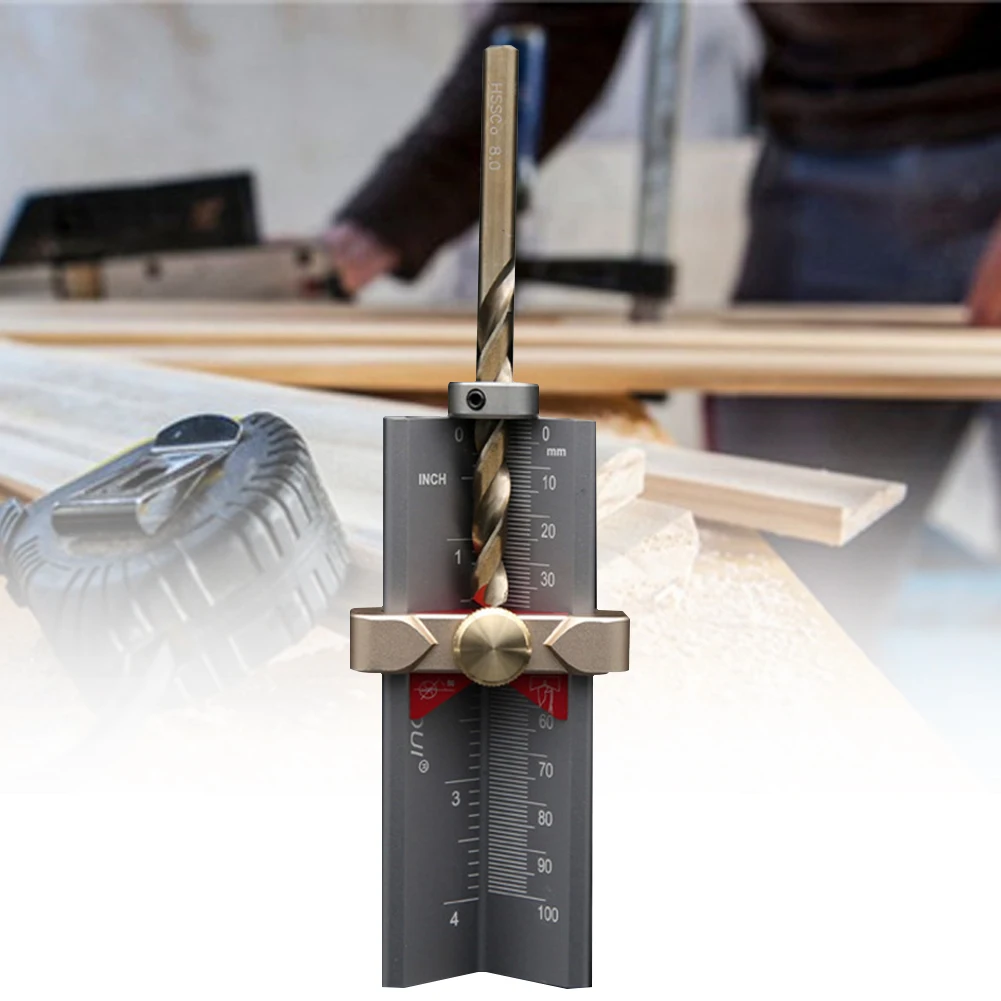 

Stop Collar Aluminum Alloy Clamping Device Rings Digital Measure Adjust Block Tool Drill Depth Positioner Magnet Limited Height