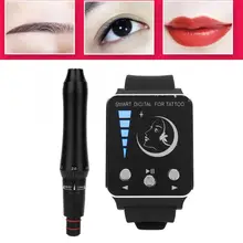 Ручка для татуажа, микроблейдинг, контроллер для часов, электрическая машинка для татуажа бровей и губ, штепсельная вилка США, 110-220 В, машинка для татуажа