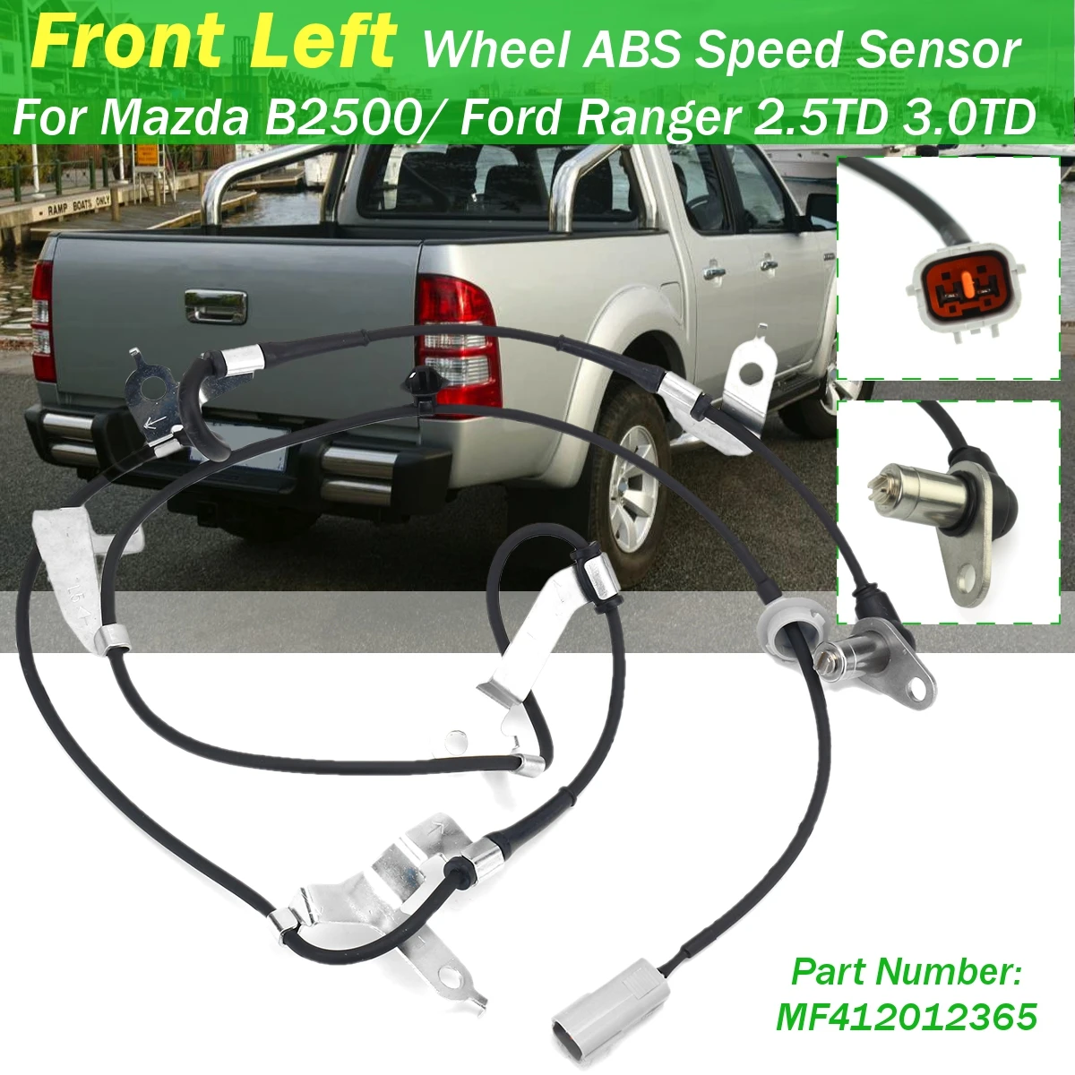 Sensor de velocidad de rueda delantero izquierdo ABS Sensor de velocidad de rueda 57455-SMG-E01 Accesorio automático