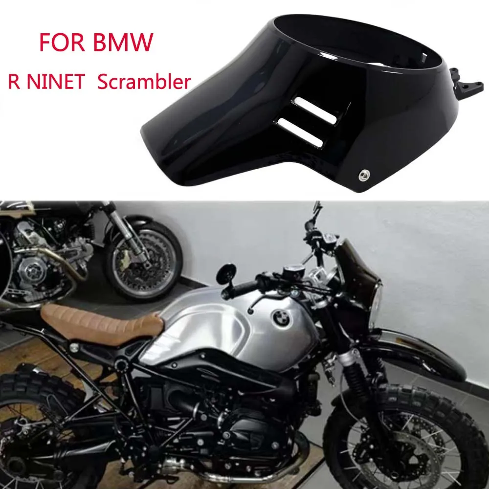 Motorcycle Headlight Fairing Windscreen w/ Mount Kit for BMW R NINET scrambler 2017-2019
