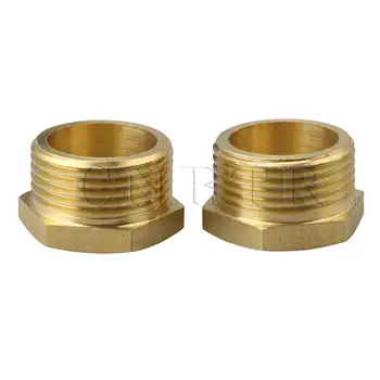 

CNBTR 2Pieces Brass Pipe Hose Fitting for G3/4" Male x 3/8" Female Convert