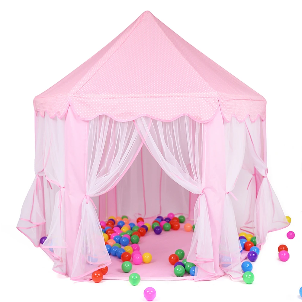 Портативная детская палатка Tipi для детей принцесса замок для девочек Wigwag палатка сухой бассейн мяч коробка игрушка мяч бассейн детская комната