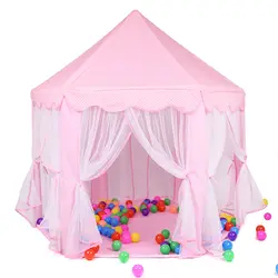 Портативная детская палатка Tipi для детей принцесса девочка замок Wigwag палатка сухой бассейн мяч коробка игрушка мяч бассейн детская комната