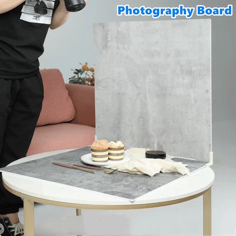 Fotografia fundos de madeira grão pvc placa pano de fundo durável à prova ddurable água realista marmoring foto para estúdio fotográfico