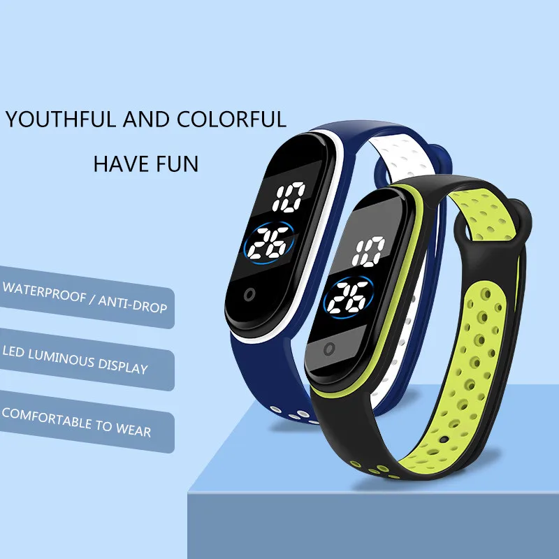 

New Mens Watches Hot Sale 2021 Led Electronic Watch For Women Men Children Fashion Casual Sport Digital Watch Soft Silicone Band