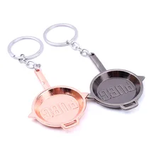 Модель курица игра уровень три шлема битва рояль плоское дно горшок брелок для рюкзака подвески с ключиками