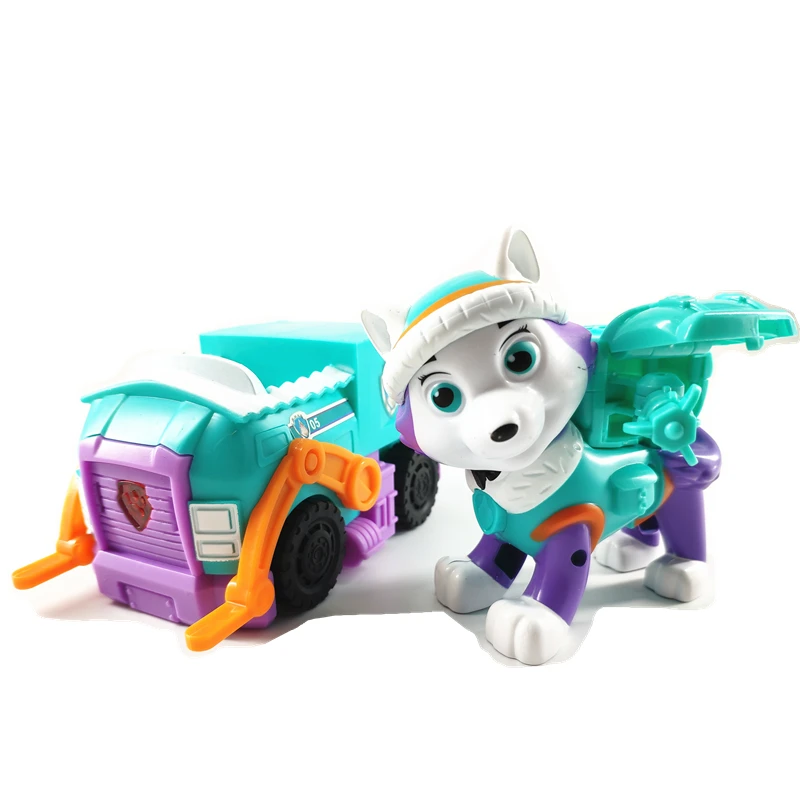 

Paw Patrol Dog Anime Toys Pull Back Music Patrol Car Patrulla Canina Plastic Toys Action Figure Model Toy Kid Gift 2A10