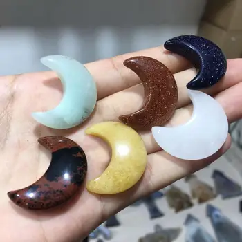 

Beautiful Natural Crystal Moon Hand Carved Crystal Moon