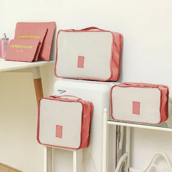 

6Pcs Travel Storage Bags Clothing Packages Luggage Compression Pouches Laundry Organizer Suitcase