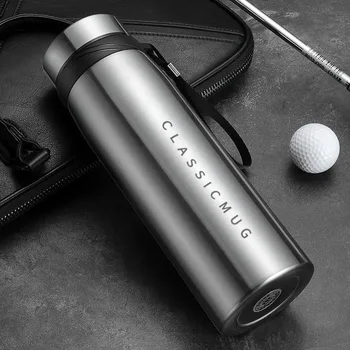 

1100ml/650ml Portable Double Stainless Steel Vacuum Flasks Coffee Tea Thermos Mug Sport Travel Mug Large Capacity Thermocup