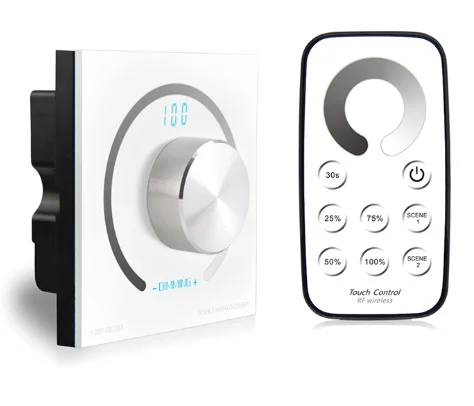 Easy install wall mount controller home use LED Dimmer switch rotary control for Led Panel Light | Лампы и освещение