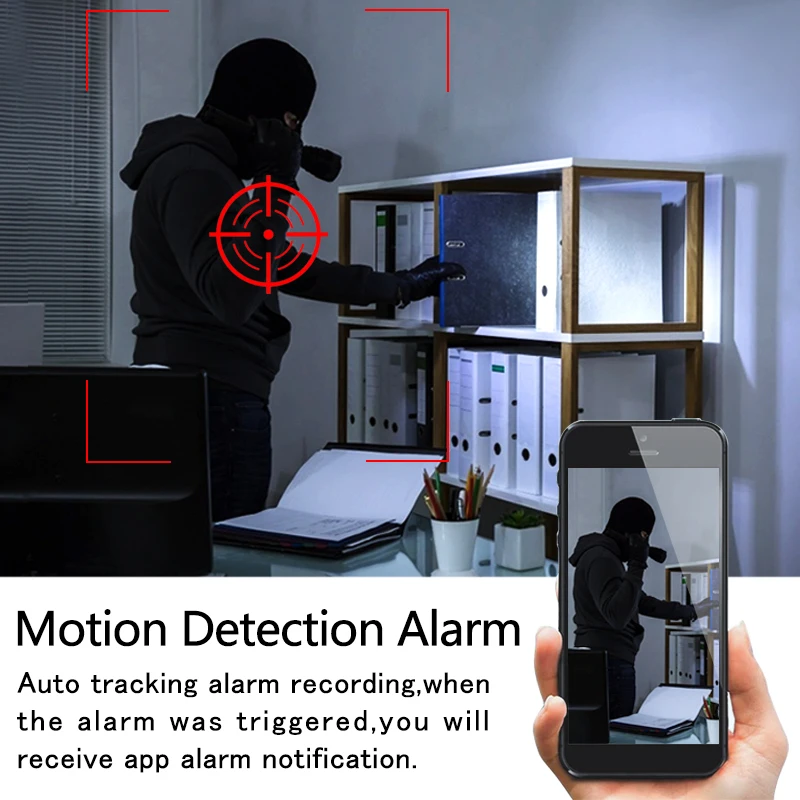 Yoothi Digital Clock Camera IP WIFI Wireless Night Vision Mini Camcorders Tuya Smart Home Security Camera Secret Micro IP Camera