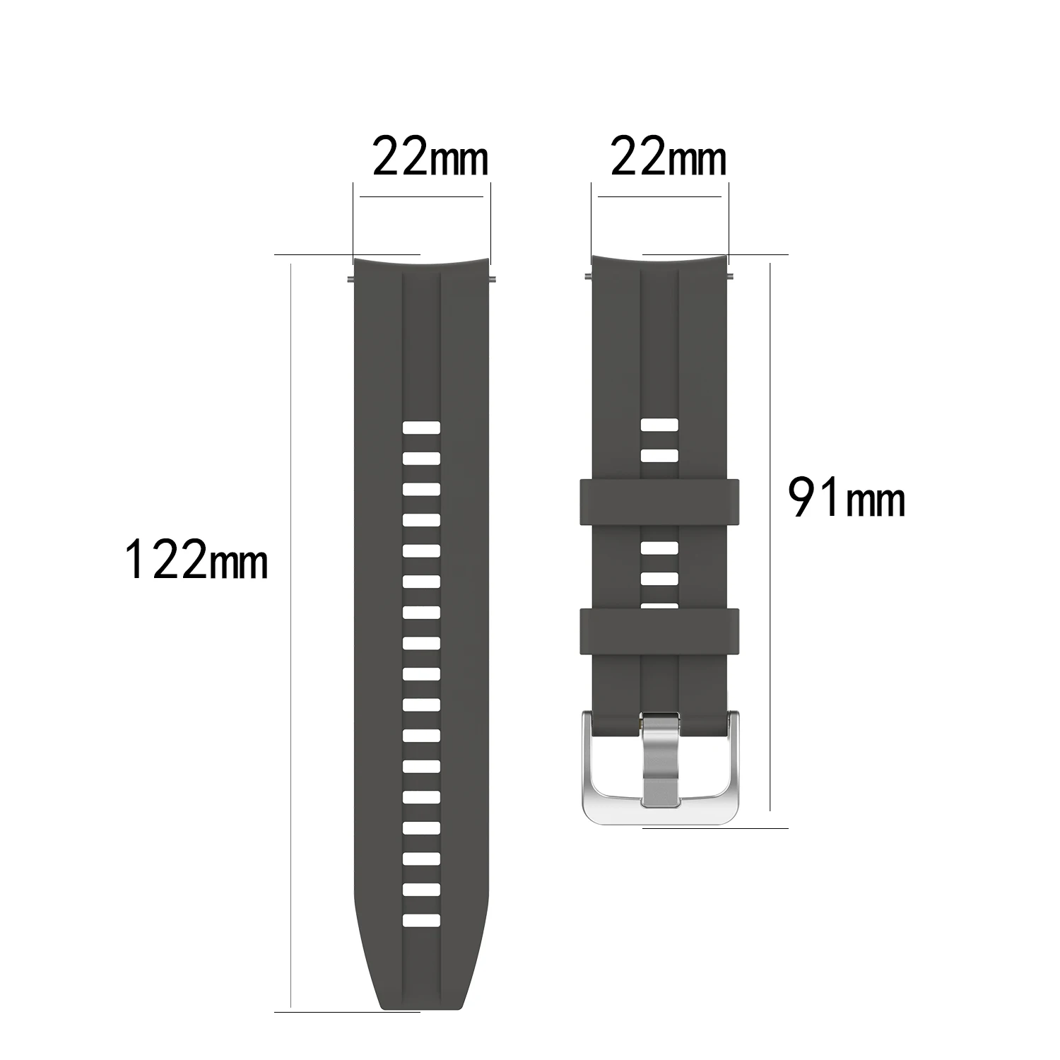 Новинка для Huami Amazfit GTR 47 мм ремешок часы стальная пряжка силиконовый ремешок 22 мм ширина Смарт часы браслет Аксессуары для samsung