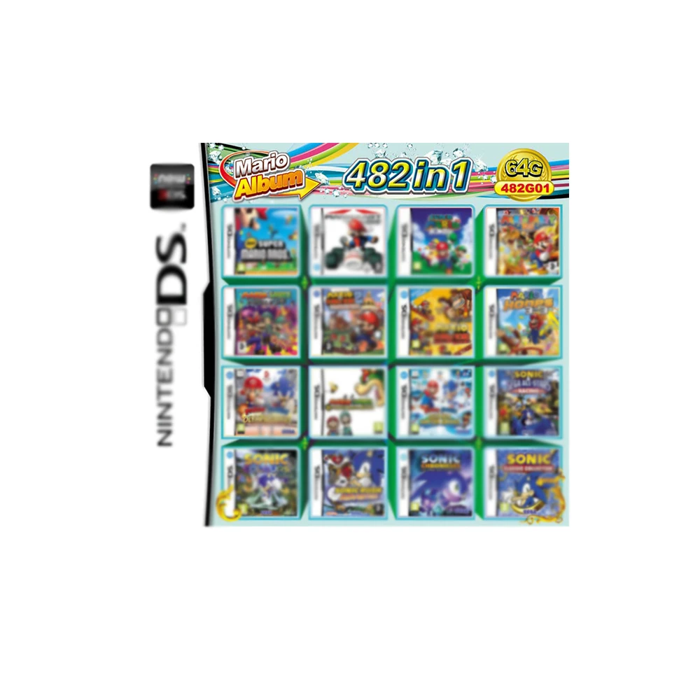 482 in 1 Compilation Video Game Cartridge Card For Nintendo DS 2DS 3DS  Super Combo Multi Cart|Memory Cards| - AliExpress