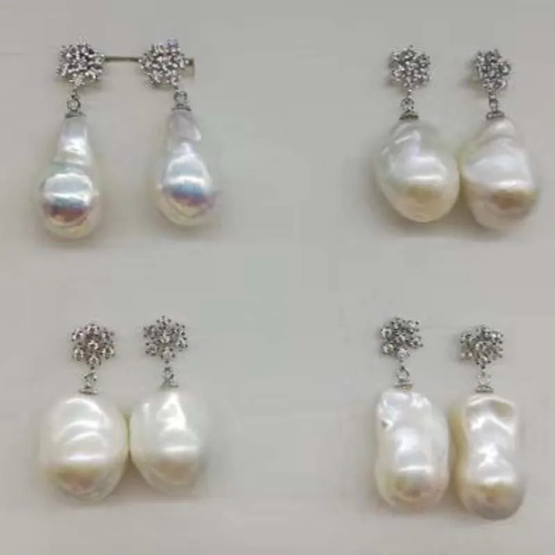 

Similar largely pearls Baroque drop freshwater pearl dangle earring