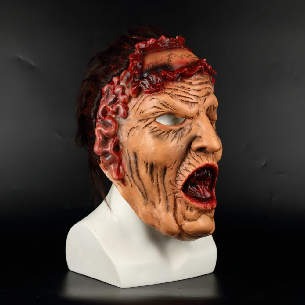 Rotten Face Mask Halloween Cosplay Scary Old Woman Witch Halloween Party Funny Masquerade Mask Props (5)