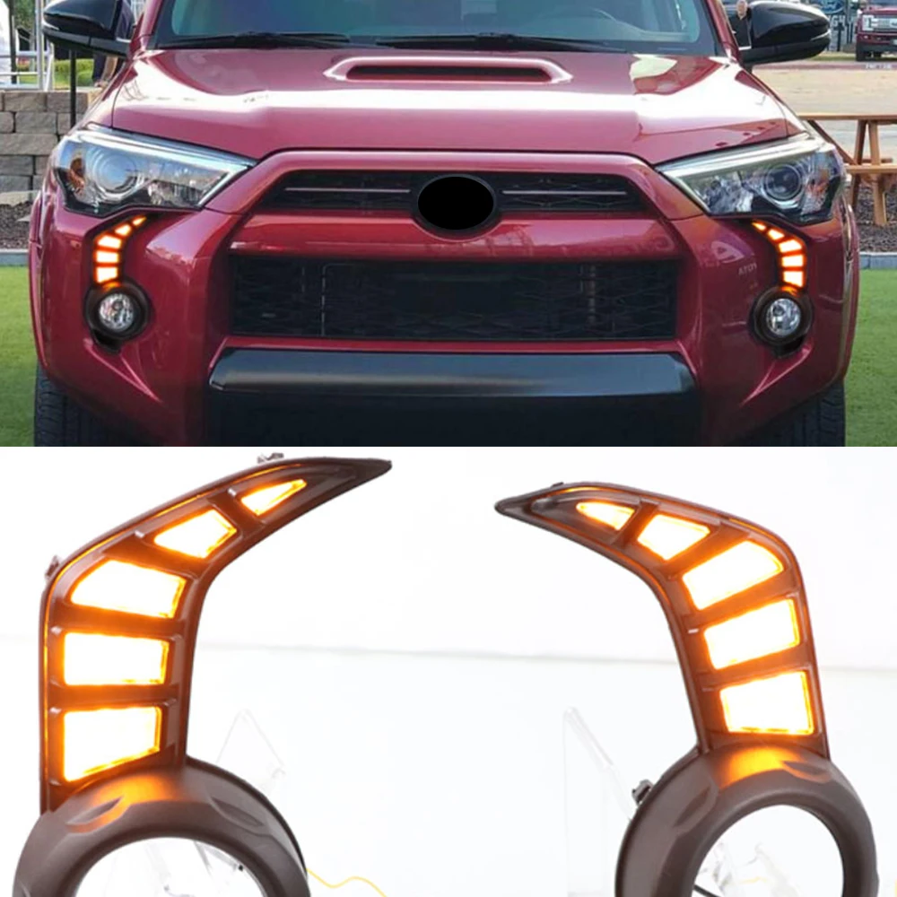 Автомобильная проблесковая 2 шт. Светодиодный дневной светильник для Toyota 4runner 2014