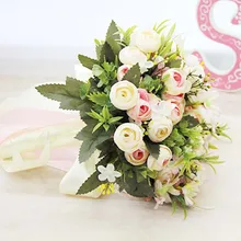 SexeMara букет Искусственные розы свадебный букет для подружек невесты свадебные цветы Свадебный букет свадебные аксессуары