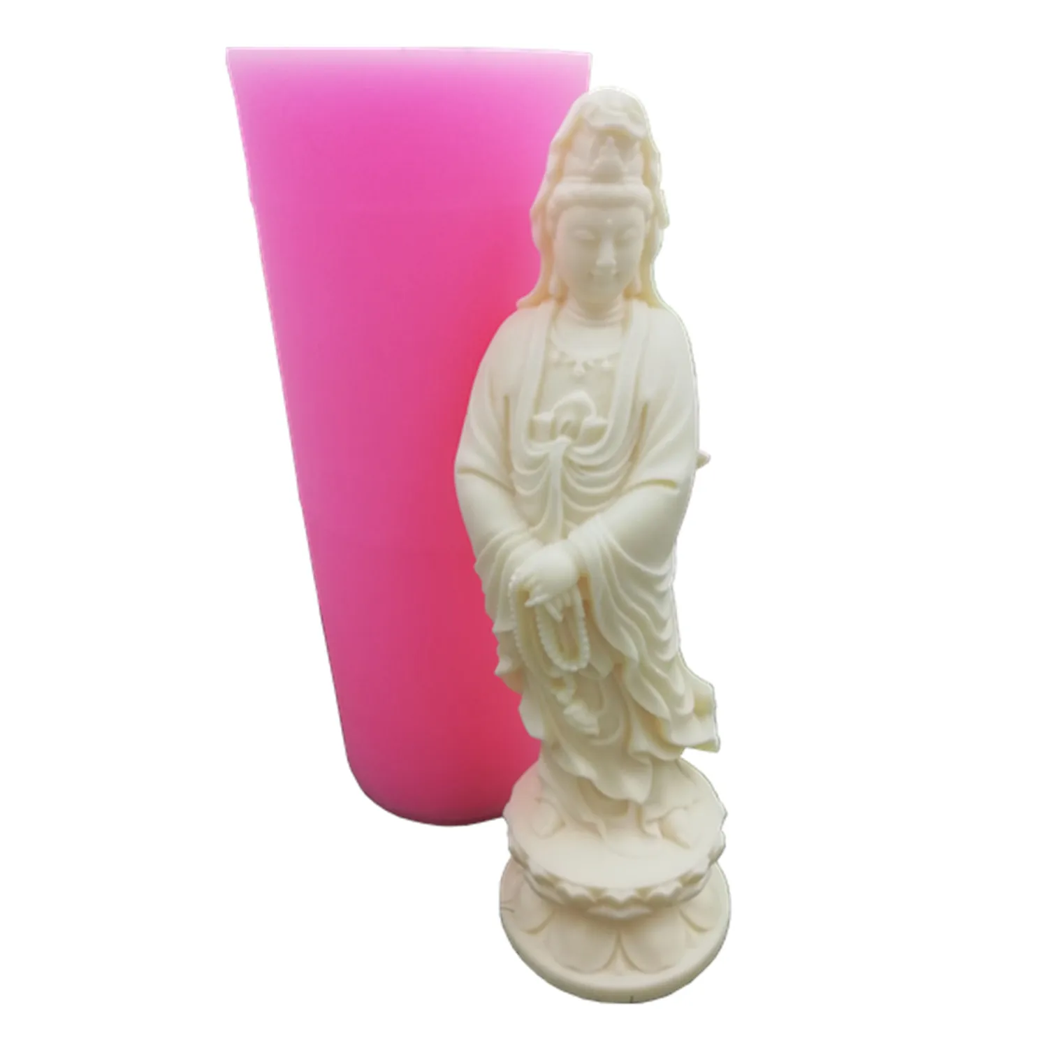 Форма для свечей Будды Avalokitesvara силиконовые формы воск ароматический гипс