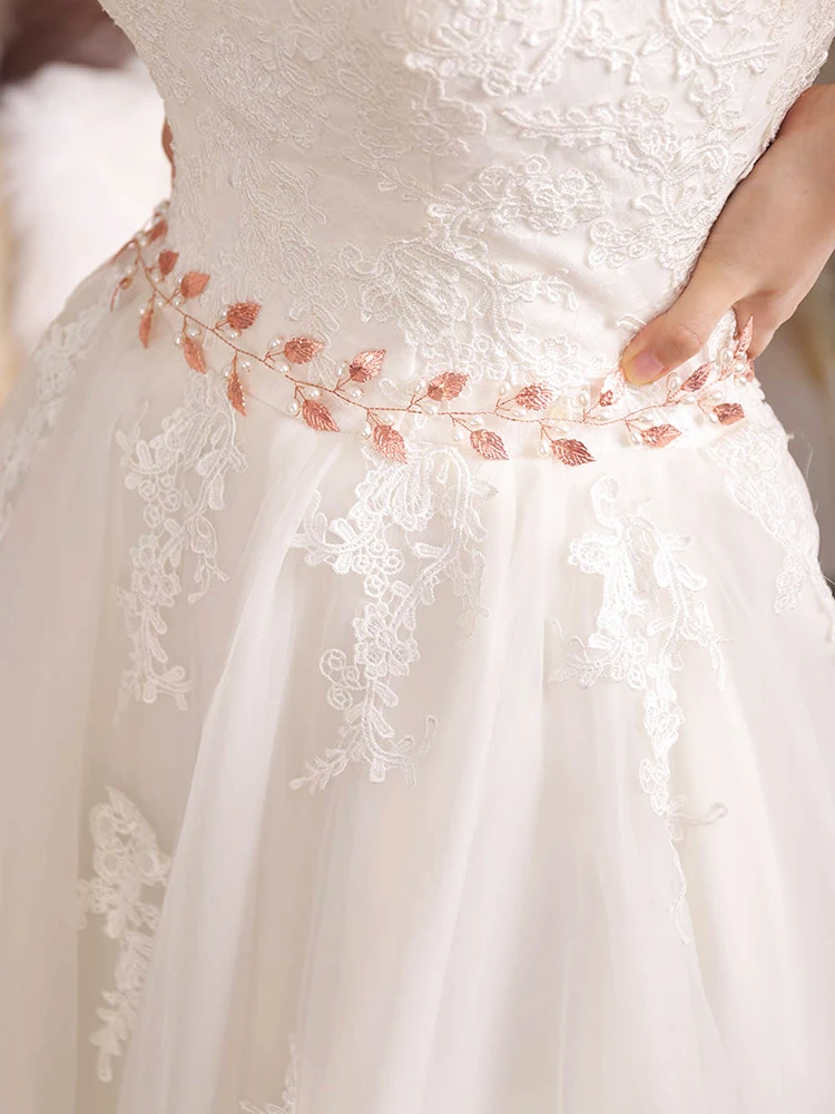 Wedding Belts Rose gold Silver Handmade Belt Wedding Dresses Belt Marriage For elegant women Bridal Jewelry