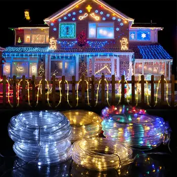

7/10M lights Christmas Garland Christmas Ornaments Christmas decoration For Home Outdoor Garden New Year decor Xmas Noel Krest