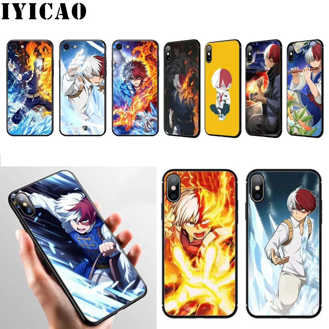 IYICAO мой герой Академии Тодороки Мягкий силиконовый чехол для телефона iPhone 11 Pro Max