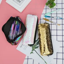 The new ladies sequin bag mermaid sequin student sequin pen bag with zipper sequins The new ladies sequin bag mermaid sequin student sequin pen bag with zipper sequins