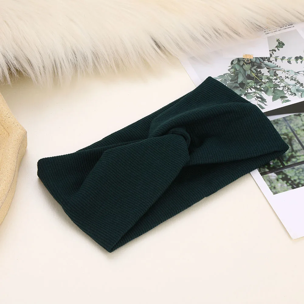 Cotton Elastic Knot Headbands Hair Accessories For Baby Girl Twist Cross Hairband Makeup Head Band 2020 Women Fashion Hair Ties