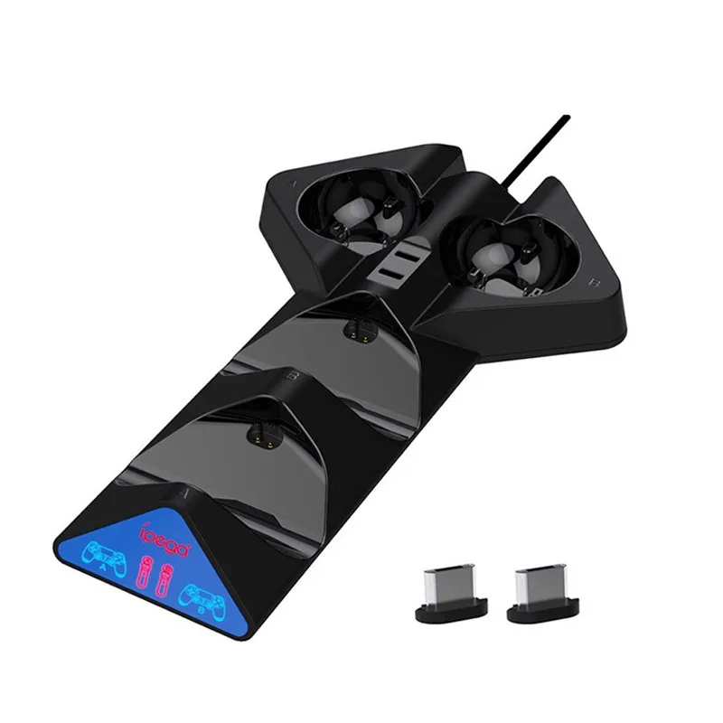

For PS4 PS Move VR PSVR Joystick Gamepads 4 in 1 Controller Charging Dock Charger Stand For PS VR Move PS 4 Games Accessories