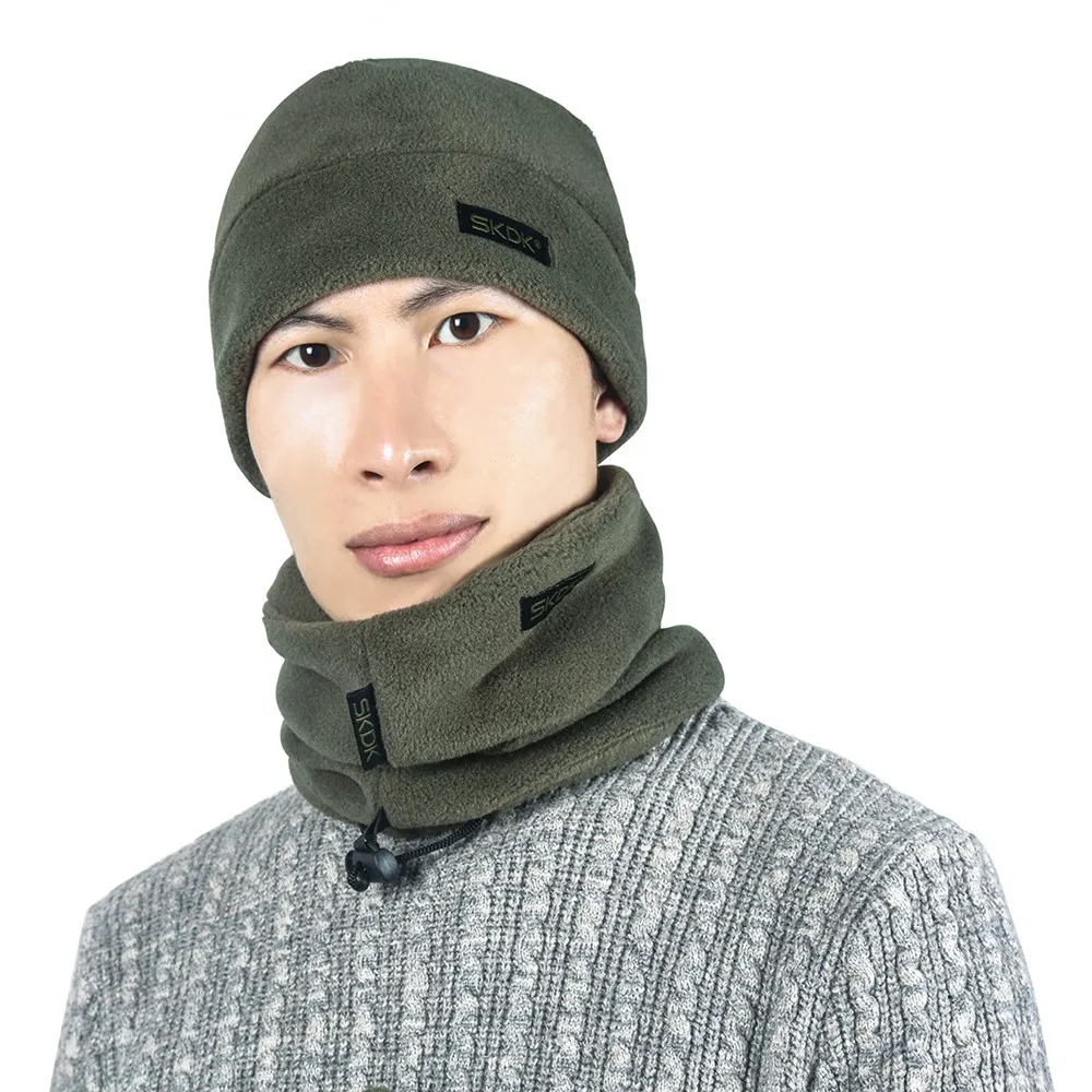 Уличный зимний теплый шарф и шапка, набор перчаток для мужчин и женщин, ветрозащитная шапка, флисовая полумаска для лица, шарф для шеи, уличные лыжные головные уборы Cyling