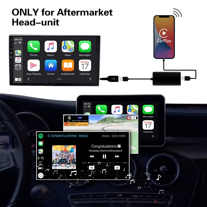 CarPlay &amp Android Auto Mirrorlink 3 в 1 Plug and Play USB-ключ для Android-навигатора плеера /IOS1 |