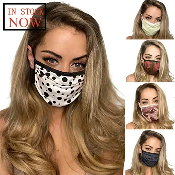 

Fashion Adult Print Mask Cotton Face Mask Washable Against Dusts And Haze Reusable Mouth Masks Windproof Mouth-muffle