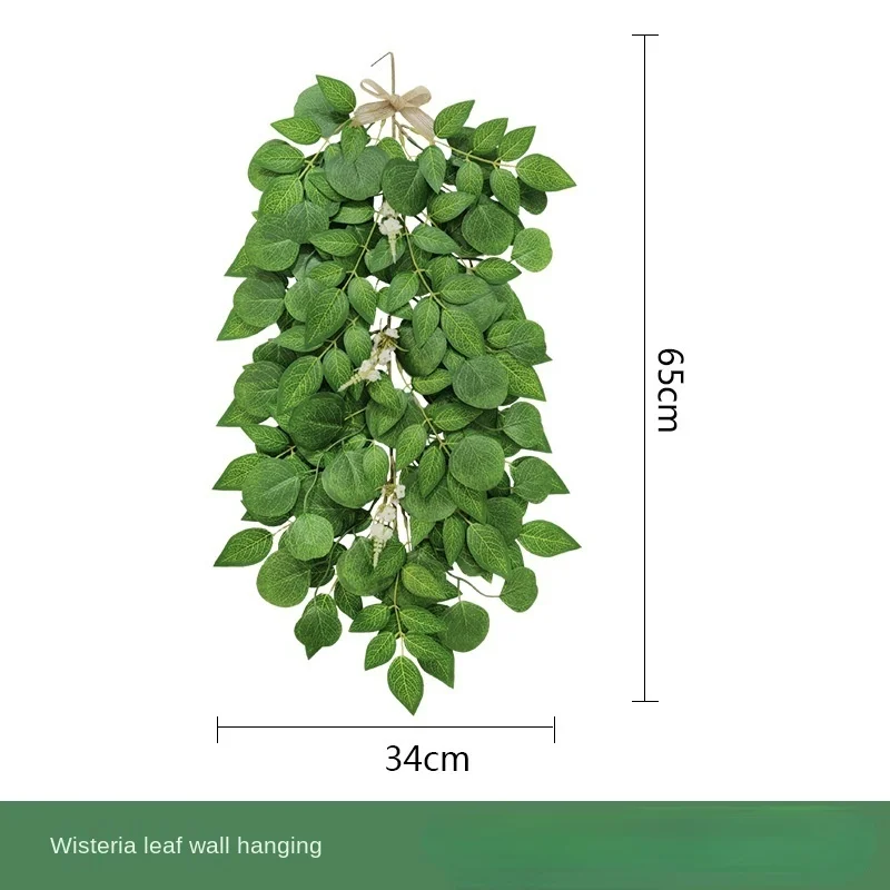 Artificial Plant Eucalyptus Willow Leaf Rattan Ornaments Nordic Hotel Home Restaurant Balcony Wall Hanging Decoration Fake Plant