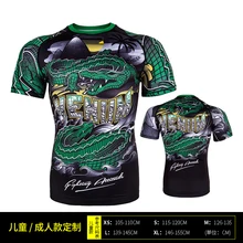 ММА змеиная голова Черный Тигр фитнес дышащие боксерские майки Тигр Муай Тай джиу джитсу футболка ММА Рашгард бокс