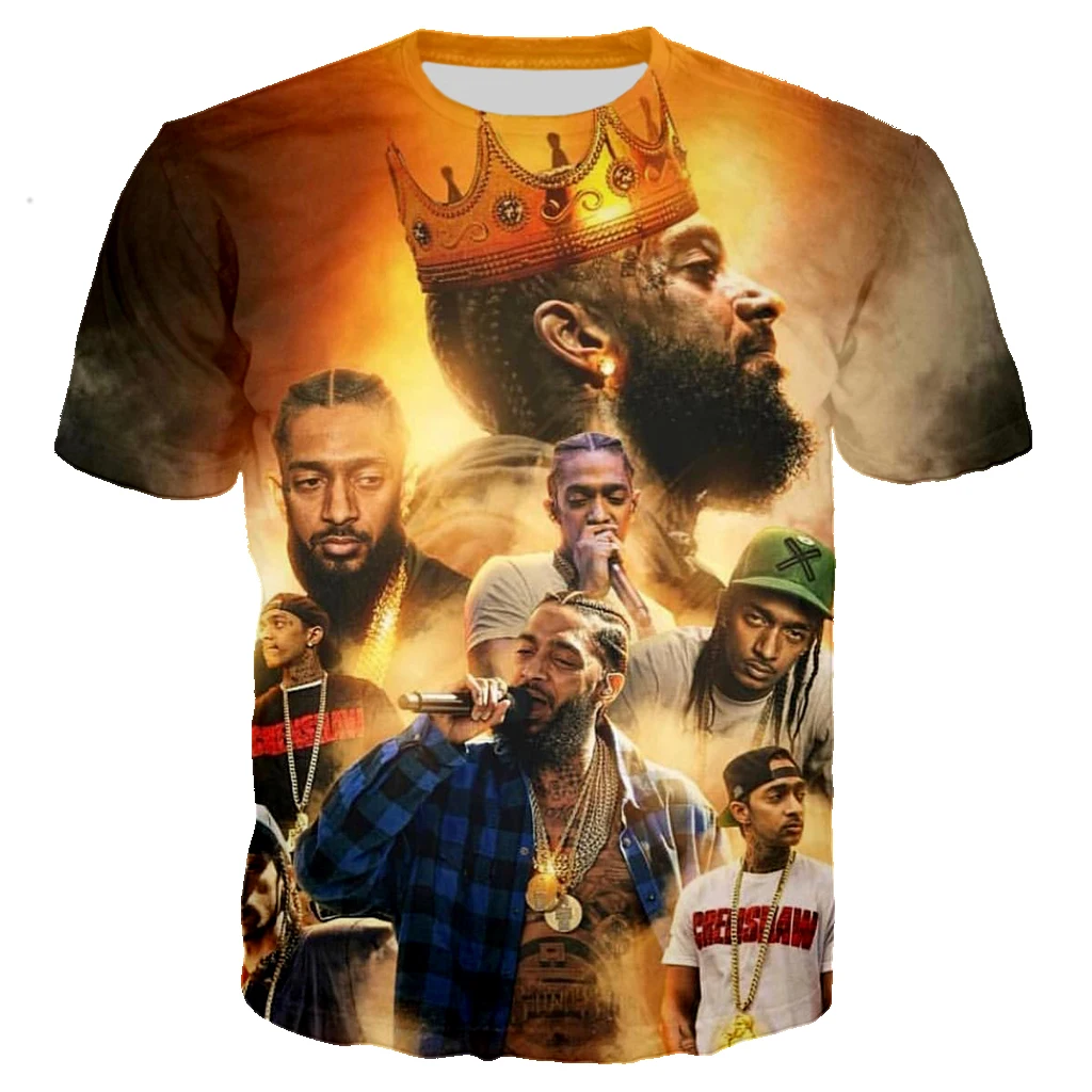 3D принт Новая певица Nipsey Hussle футболка рок футболка для мужчин и женщин Повседневная Уличная одежда в стиле хип-хоп harajuku Топы Camiseta hombre