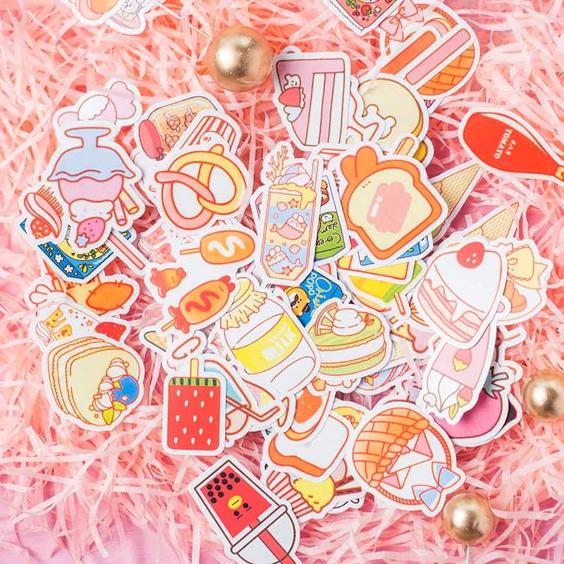 200 шт./упак. милые наклейки закуски kawaii декоративные стикеры DIY планировщик