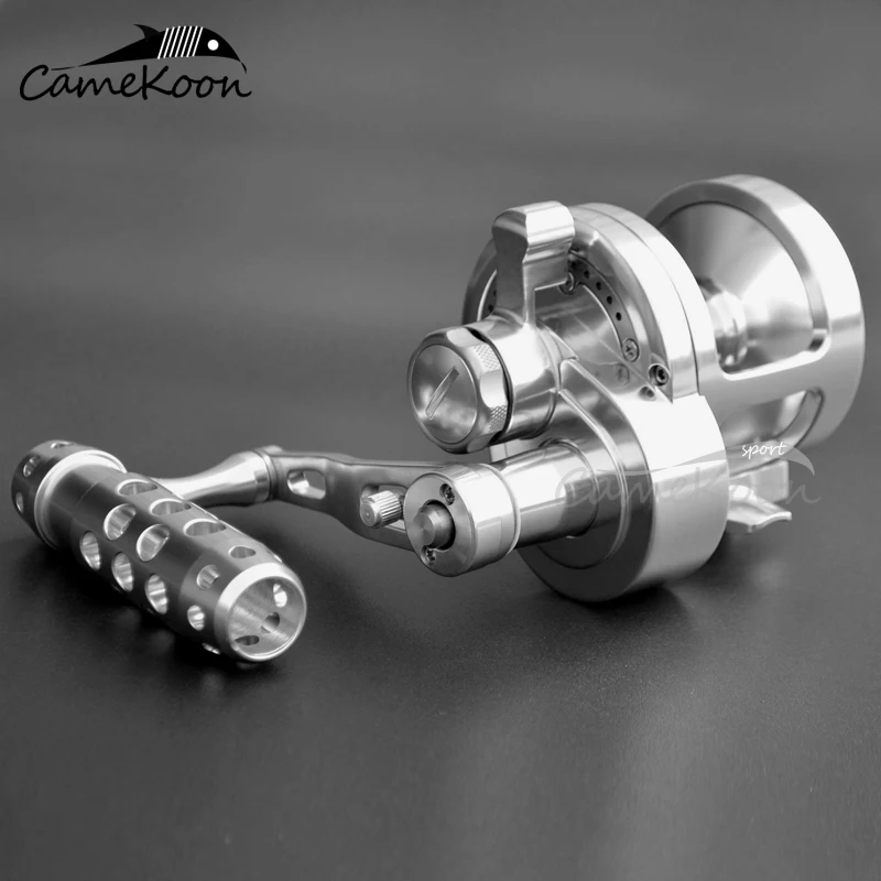 CAMEKOON Saltwater Lever Drag Conventional 2-Speed Fishing Reel