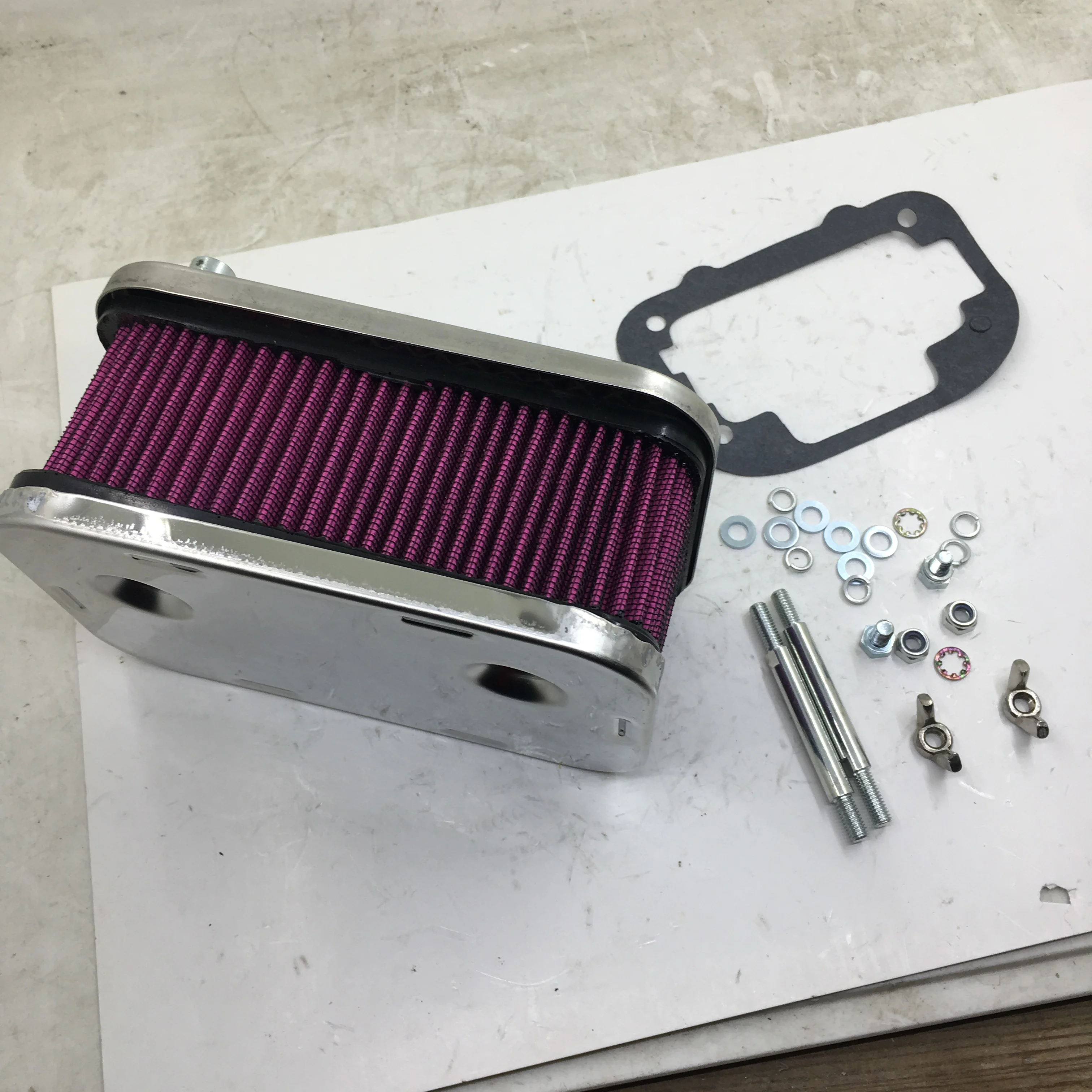 SherryBerg FAJS AIR Air Cleaner FOR EMPI WEBER dellorto CARB carburetor 32/ 36 DGEV DGV DGAV 38DGES DGAS CHROME AIR FILTER 65mm