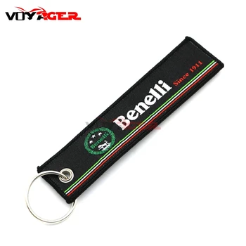 

Motorcycle Embroidery Collection Keychain For BMW Benelli TRK 502 Leoncino 500 250 BJ 250 500 TNT 125 300 600 Key Holder Chain