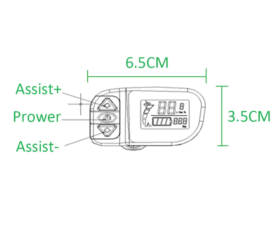 Schuck power bike tongshengV lcd 6 lcd дисплей модификация комплект