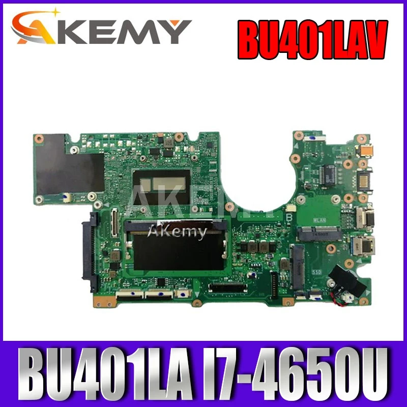 Akemy BU401LAV материнская плата I7-4650U/i7-4510U процессор 4 Гб ОЗУ для For Asus BU401L BU401LG BU401LA