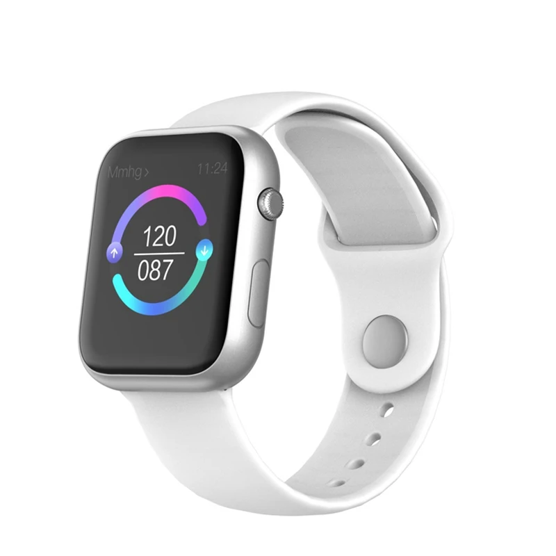 Умные часы серии 4 42 мм монитор сердечного ритма PK iwo 8 9 smartwatch для samsung huawei Xiaomi Apple iphone - Цвет: silver A