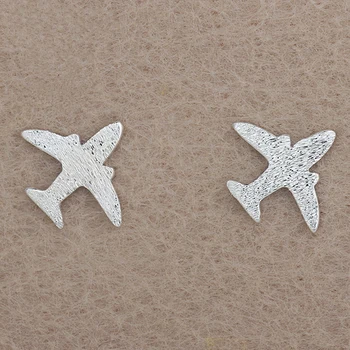 

925 Sterling Silver Aircraft Shape Stud Earrings For Women Fashion Jewellry Prevent Allergy Sterling-silver-jewelry brincos